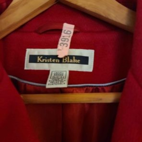 Kristen Blake Red Coat Size Small - Picture 2 of 3